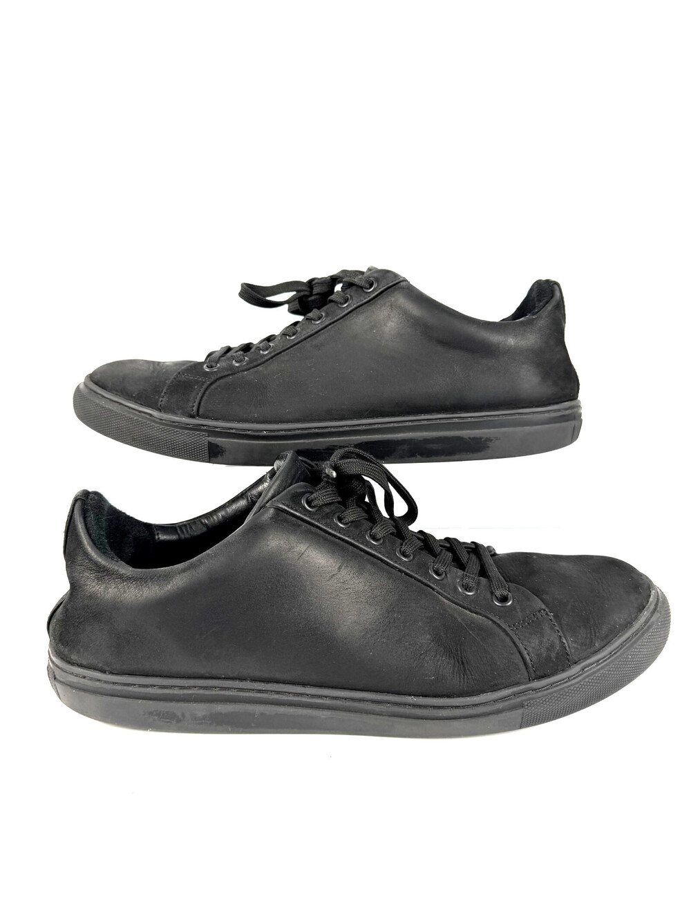 Thursday Boot Co Premium Low Top Black Suede Leather Sneakers Mens 10.5 Wide